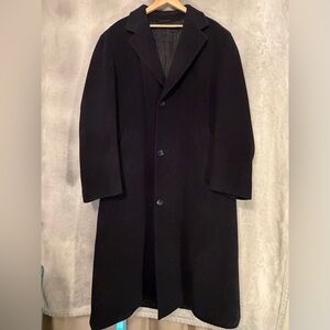 Hugo Boss Wool Overcoat - Black - Men’s XL - Classic Long Coat - New Condition!